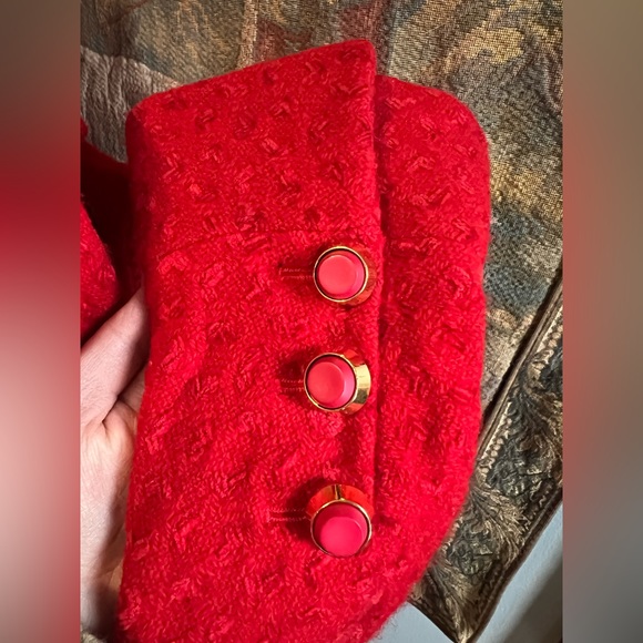 Karl Lagerfeld 1980s Red Jacket - Picture 7 of 13